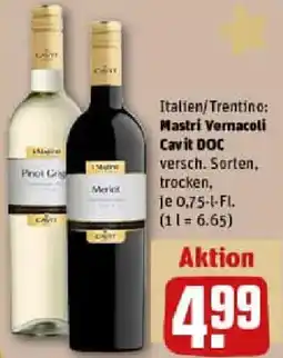 REWE Mastri Vernacoli Cavit DOC Angebot