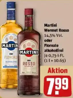 REWE Martini Wermut Rosso oder Floreale alkoholfrei Angebot