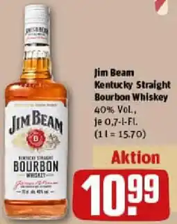 REWE Jim Beam Kentucky Straight Bourbon Whiskey Angebot