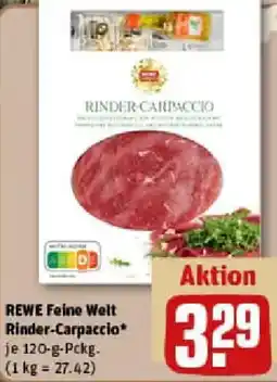 REWE REWE Feine Welt Rinder-Carpaccio Angebot