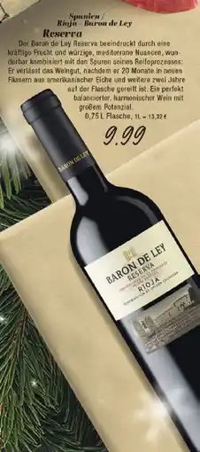Edeka Spanien Rioja Baron de Ley Reserva Angebot