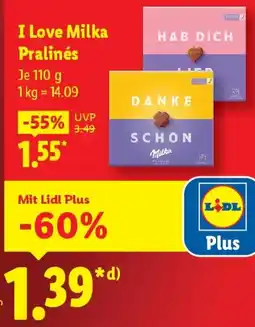 Lidl I Love Milka Pralinés Angebot