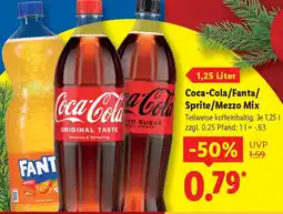 Lidl Coca-Cola/Fanta/ Sprite/Mezzo Mix Angebot