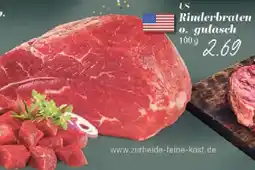 Edeka US Rinderbraten o. -gulasch Angebot
