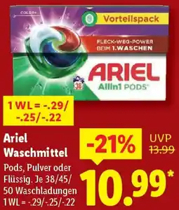 Lidl Ariel Waschmittel Angebot