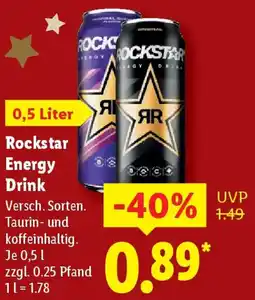 Lidl Rockstar Energy Drink Angebot