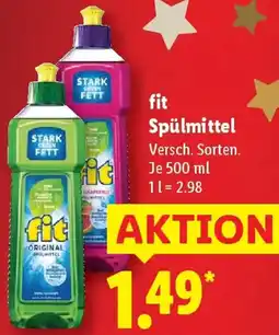 Lidl fit Spülmittel Angebot
