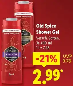Lidl Old Spice Shower Gel Angebot