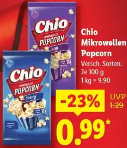 Lidl Chio Mikrowellen Popcorn Angebot