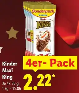 Lidl Kinder Maxi King Angebot