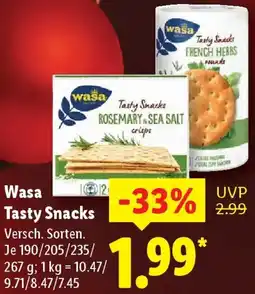 Lidl Wasa Tasty Snacks Angebot