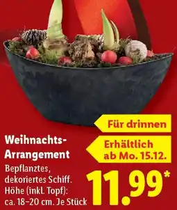 Lidl Weihnachts Arrangement Angebot