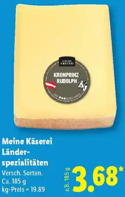 Lidl Meine Käserei Länderspezialitäten Angebot