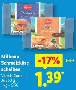 Lidl Milbona Schmelzkäsescheiben Angebot