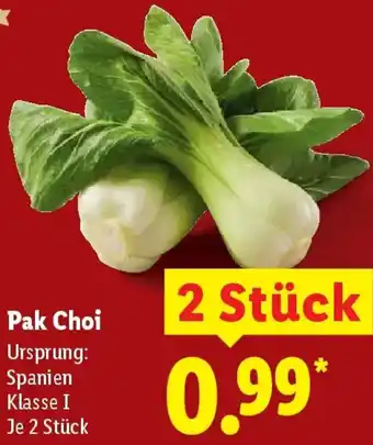 Lidl Pak Choi Angebot