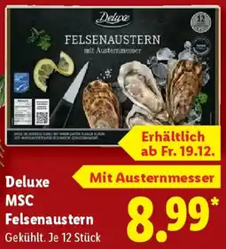 Lidl Deluxe MSC Felsenaustern Angebot