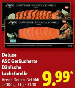 Lidl Deluxe ASC Geräucherte Dänische Lachsforelle Angebot