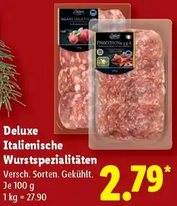 Lidl Deluxe Italienische Wurstspezialitäten Angebot