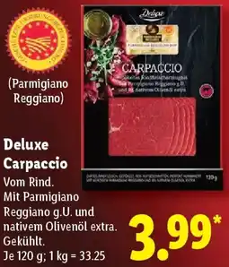 Lidl Deluxe Carpaccio Angebot