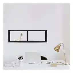 Netto Marken-Discount TAUMMÖBEL Wandregal COMPACT Schweberegal aus Holz mit 2 Fächern Schwarz Angebot