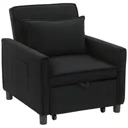 Netto Marken-Discount HOMCOM Schlafsessel Polyester, Eukalyptusholz Angebot