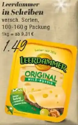 Edeka Leerdammer in Scheiben Angebot