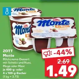 Kaufland ZOTT Monte Angebot