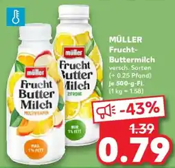 Kaufland MÜLLER Frucht Buttermilch Angebot