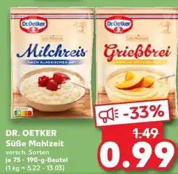 Kaufland DR. OETKER Süße Mahlzeit Angebot