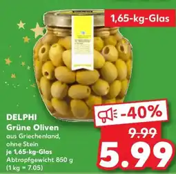 Kaufland DELPHI Grüne Oliven Angebot