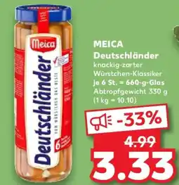 Kaufland MEICA Deutschländer Angebot