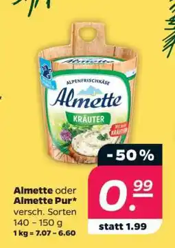 NETTO Almette oder Almette Pur Angebot