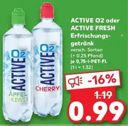 Kaufland ACTIVE O2 oder ACTIVE FRESH Erfrischungsgetränk Angebot
