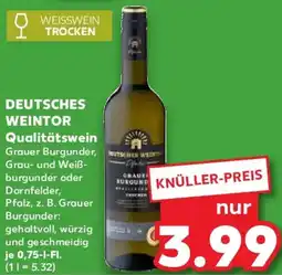 Kaufland DEUTSCHES WEINTOR Qualitätswein Angebot