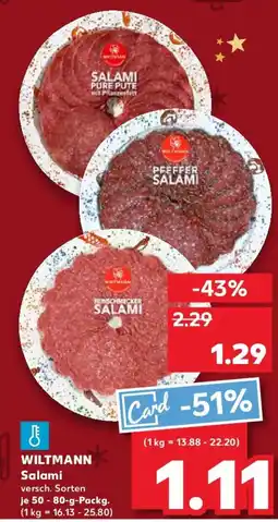 Kaufland WILTMANN Salami Angebot
