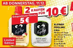 Kaufland KLEINER FEIGLING Likör Angebot
