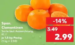 Kaufland Span. Clementinen Angebot