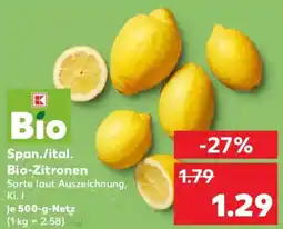 Kaufland Span./ital. Bio Zitronen Angebot
