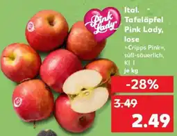 Kaufland Ital. Tafeläpfel Pink Lady, lose Angebot