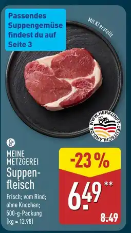 Aldi Nord Meine metzgerei suppenfleisch Angebot