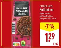 Aldi Nord Trader joe's sultaninen Angebot