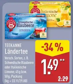 Aldi Nord Teekanne schwedische blaubeere Angebot
