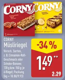 Aldi Nord Corny cinnamon roll flavour Angebot