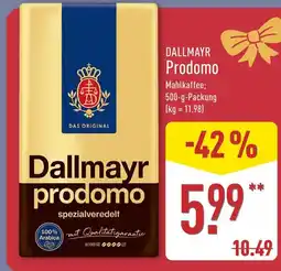 Aldi Nord Dallmayr prodomo Angebot