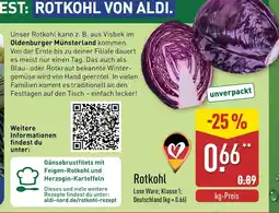 Aldi Nord Rotkohl Angebot