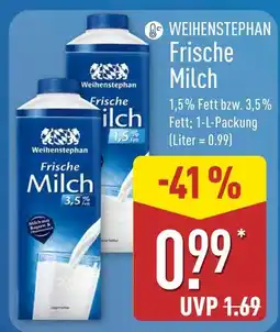 Aldi Nord Weihenstephan frische milch Angebot