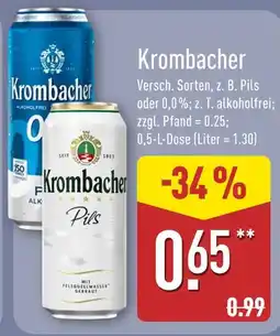Aldi Nord Krombacher pils Angebot