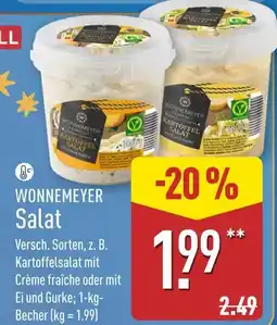 Aldi Nord Wonnemeyer salat Angebot