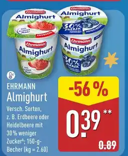 Aldi Nord Ehrmann almighurt erdbeere Angebot