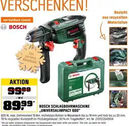 OBI Bosch schlagbohrmaschine universalimpact 800 Angebot